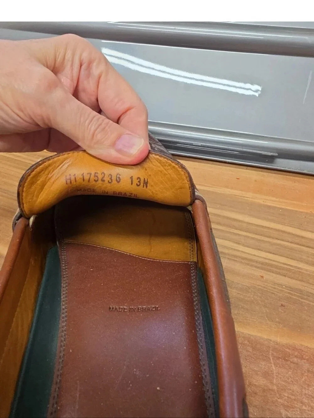 H.S. Trask Shoes Mens Size 13N Brown Leather Slip On Tassel Loafers